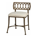 Hillsdale 50973 Canal Street Vanity Stool Gold Bronze