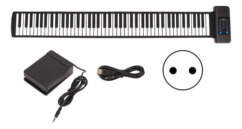 Piano Enrollable De 88 Teclas, Plegable, Portátil, Enchufar