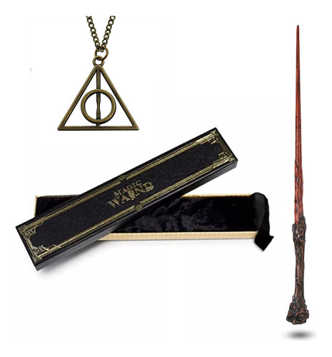 Varitas Magicas De Harry Potter En Caja Olivanders Colgante