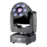 Moving Head Spot Led 60w 8 Cores Prisma Wash 6 Leds De 3w 