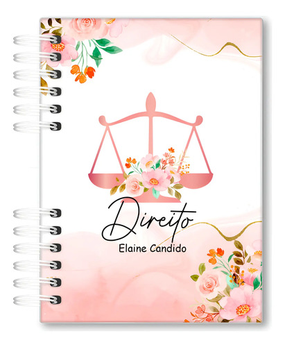 Agenda Direito 2026 Personalizada Capa Dura A5
