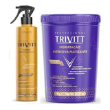 Hidratação  Matizante 1 Kg + Fluido 300 Ml Itallian Trivitt 