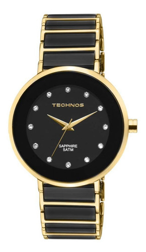 Relógio Technos Feminino Elegance Cerâmica Safira 2035lmm/4p