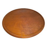 Plato De Madera Asado Pizza Tabla Algarrobo 35 Cm Reforzado