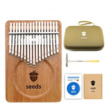 Seeds Kalimba - Piano De Pulgar De 17 Teclas De Madera De Ok