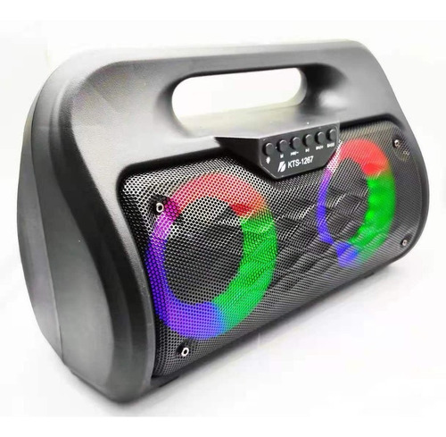 Altavoz Inalámbrico Kts 1267 Caja De Altavoz Amplificada Bluetooth - Color Negro