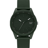 Reloj Cat Black Men, Caja De 42 Mm, Caja De Abs Verde, Corre