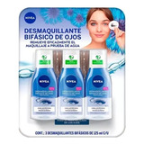 Nivea Desmaquillante Bifásico De Ojos 3 Piezas De 125 Ml