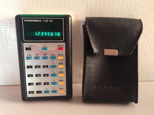 Calculadora Antiga Hanimex Esr 90 Rara Funciona 