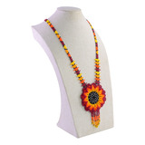 Pack 5 Collares De Girasol Chaquira Mujer