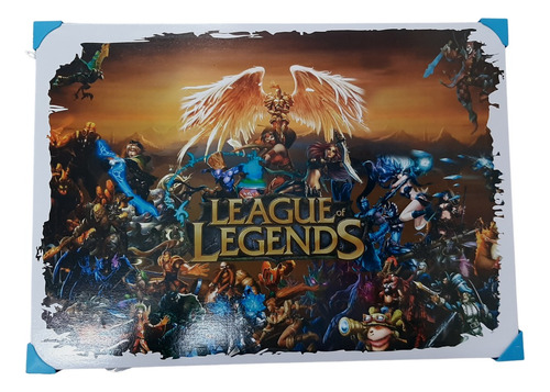 Quadro Decorativo Gamer League Of Legends Presentes Nerd