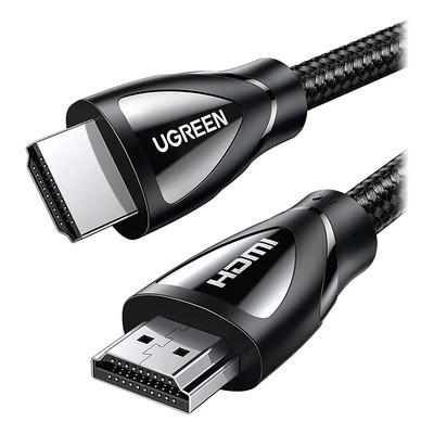 Cable HDMI UGREEN 2.1 de Nylon Trenzado \u002F 5 Metros \u002F 8K@60Hz\u002F4K@120Hz \u002F eARC (Canal de Retorno de Audio \u002F HDR10+ \u002F VVR \u002F HEC (Canal Ethernet HDMI) \u002F ALLM \u002F 3D \u002F Dolby Atmos \u002F Dolby Visión \u002F 48 Gbps | Envío gratis