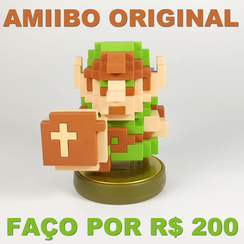 Amiibo Nintendo 8-bit Link Legend Of Zelda Faço Por R$ 200