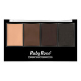 Paleta De Sombras Cejas + Corrector Ruby Rose Original