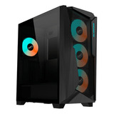 Gabinete Gamer Gigabyte C301 Glass E-atx Cristal Templado Color Negro