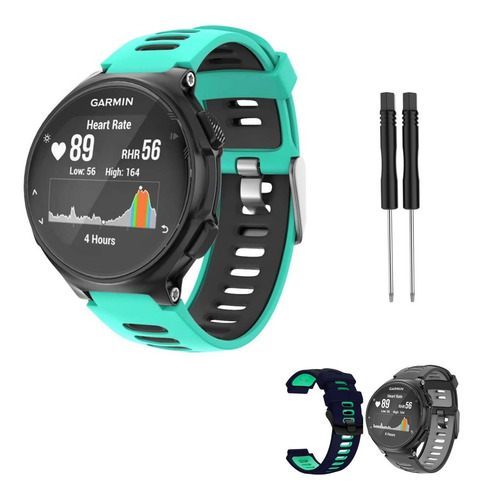 Pulseira Para Garmin 735xt 235 220 620 Várias Cores Triatlo