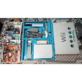 Nintendo Wii Color Blanco Con 9 Juegos Y 3 Controles Remate!