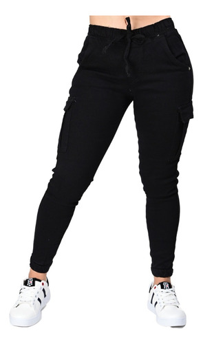 Pantalon Jogger Tipo Cargo Para Dama Con Stretch Itzi 464