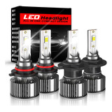 30000lm Kit Focos Led 9005 H7 Haz Alto Y Bajo Para Kia 6500k