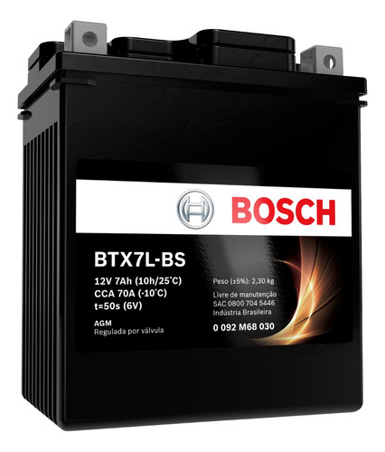 Bat Kasinski Seta 150 7ah Bosch Btx7l-bs (ytx7l-bs)