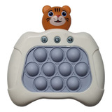 Pop It Eletrônico Jogo Anti Stress Brinquedo Tigre Cor Branco-azul