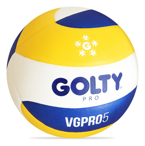 Balón Voleibol Golty Pro Vgpro5 No6-blanco/amarillo