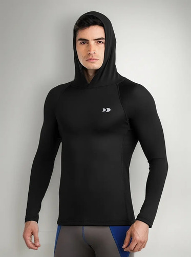 Xxxl Y 4xl Playera Con Gorro Licra Deportiva Gym Manga Larga