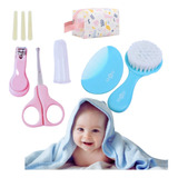 Kit Higiene Cuidados Bebê Pente Escova Tesoura Necessaire 