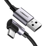 Cabo De Dados Ugreen Us284 Usb 2.0 P Usb Tipo C Angular 2m