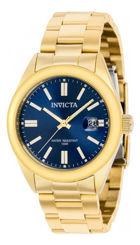 Invicta 38482 Aviator Feminino Todo Aço Inox 38mm Dourado