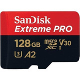 Sandisk Microsd Extremepro U3 V30 A2 128gb Sdsqxcy-128g-gn6m