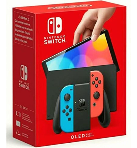 Nintendo Switch Modelo Oled W/ Neon Red & Neon Blue Joy-con