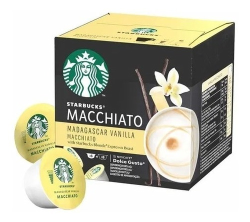 Nuevo! Caja 12 Capsulas Latte Vainilla Starbucks Dolce Gusto