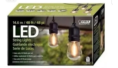 Set De Extension Serie Luces Led Focos Vintage 24 Bombillas