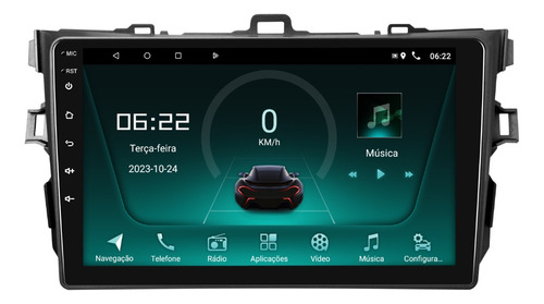 Central Multimidia Toyota Corolla Android 13 2gb Wifi 9p Cam