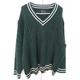Sweater De Cricket Trenzado - Talla S (oversize)