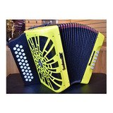 Acordeon Gcf Amarillo 31 Botones 12 Bajos Farinelli 3012yhg