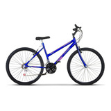 Bicicleta  De Passeio Ultra Bikes Bike Aro 26 18 Marchas Freios V-brakes Cor Azul