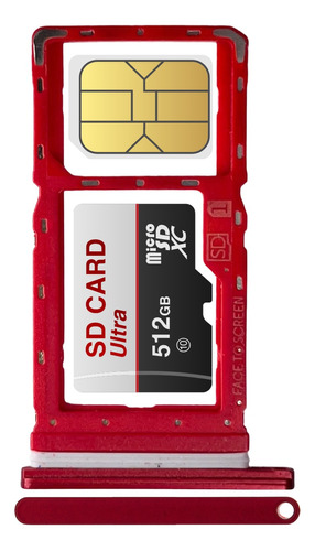 Bandeja Porta Sim Chip Card Compatible Motorola G8 Play