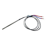 Termopar Tipo J Sensor 5mm X 100mm Cabo Malha 1 Mt