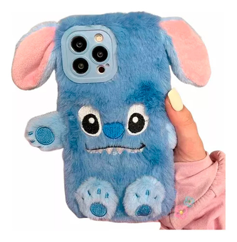 Carcasa De Stitch Peluda Para iPhone