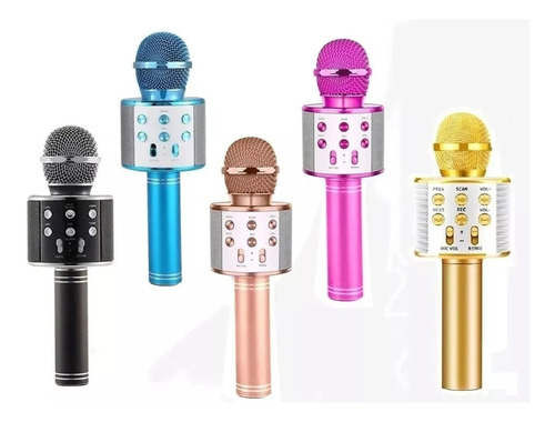 Microfono Karaoke Niños 5w Bluetooth Efectos De Voz Parlante