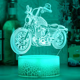 Luz Nocturna 3d Para Motocicleta, Decoración De Mesa, Escrit