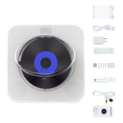 Reproductor De Cd Bluetooth Portátil Para Montaje En Pared