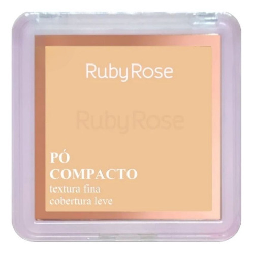 Base De Maquiagem Em Pó Ruby Rose Pó Compacto 648104 Po Compacto Ruby Rose - 7.5g