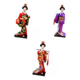 3 Uds 11 Muñeca Japonesa Kimono Geisha Hecha A Mano Para