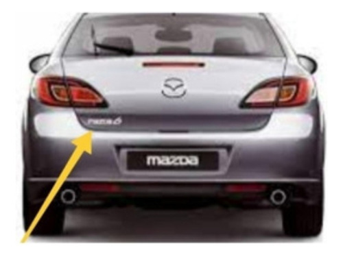 Emblema Numero Seis 6 De Mazda 6.  Foto 2
