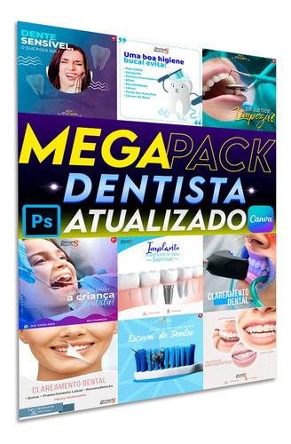 Pack Instagram De Dentista 700 Artes Editáveis Para Odonto 
