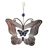 Colgante De Viento Diseño Mariposa De Metal Decoración Hogar