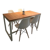 Mesa Industrial Moderna Escandinava Rustica 120x60x75alto